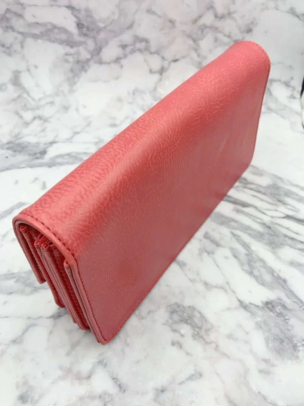 MATT & NAT Vegan ABIKO Clutch - Coral Pink, like new no tags